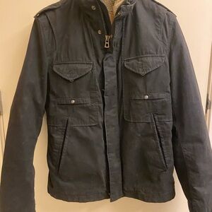 Boss Orange Men’s Black Ogilbert Sherpa Lined Jacket Size 36R